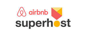 Airbnb superhost badge.