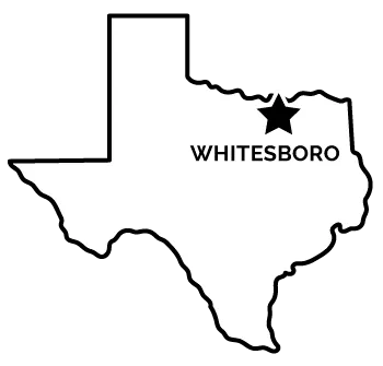 Whitesboro marked on Texas map.